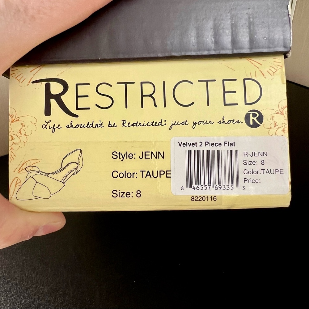 Restricted Velvet Bow Flats with Pointed Toe - Picture 8 of 9